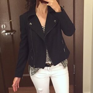 Banana Republic - Women Black Zipper Jacket